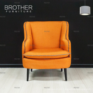 High back relax fabric single seater sofa chairs for Home